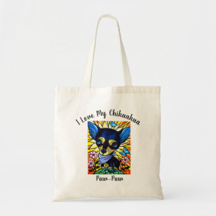 Chihuahua-Hund Cartoon-Schultertaschen mit individ Tragetasche