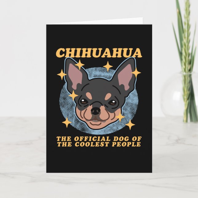 Chihuahua-Hund des Coolsten | Chihuahuas Karte (Vorderseite)