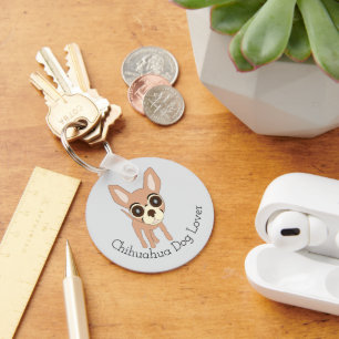 Chihuahua-Hund-Design, Hintergrund in beliebiger F Schlüsselanhänger