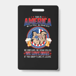 Chihuahua Hund dieses Amerika 4. Juli Ausweis