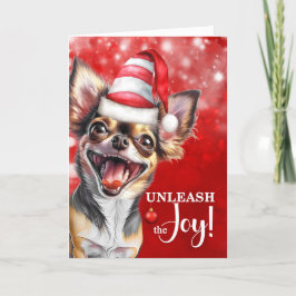 Chihuahua Hund entleash die Freude Weihnachten