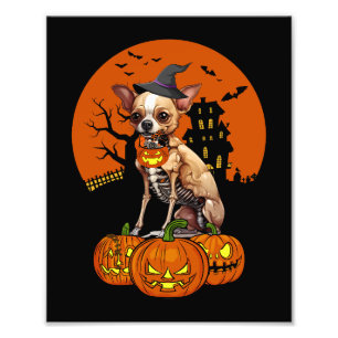 Chihuahua-Hund Halloween Fotodruck