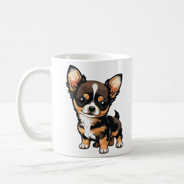 Chihuahua-Hund  Kaffeetasse (Links)