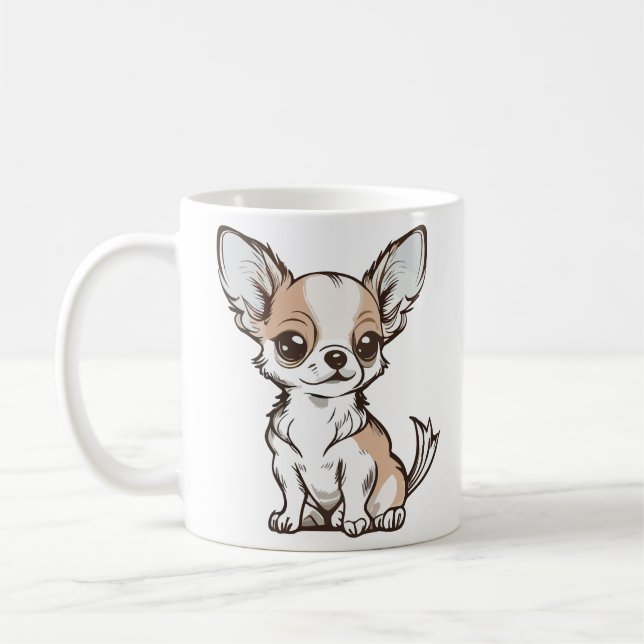 Chihuahua-Hund  Kaffeetasse (Links)