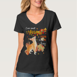 Chihuahua Hund kann ich Herbsttanzen riechen in BR T-Shirt