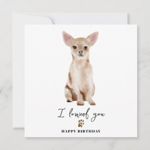 Chihuahua Hund Mama Welpe Haustiere Geburtstag Karte
