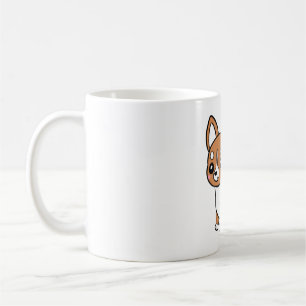 Chihuahua-Hund niedlicher Cartoon Kaffeetasse