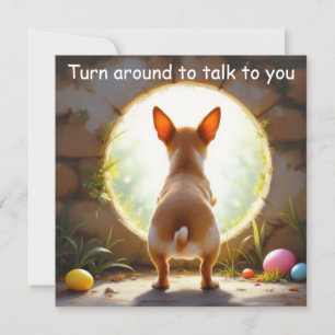Chihuahua Hund - Ostern Feiertagskarte
