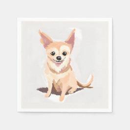 Chihuahua-Hund | Süßer Hund Haustier Welpe Wasserf Serviette