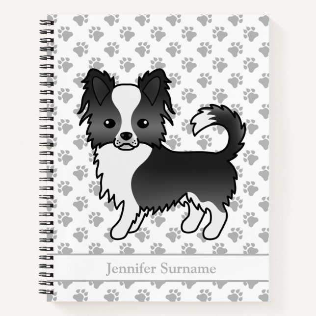 Chihuahua Hund & Text Notizbuch (Vorderseite)