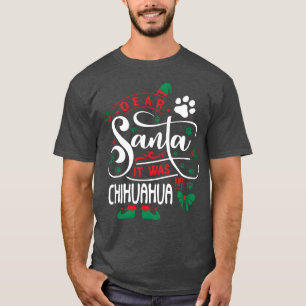 Chihuahua Hund Weihnachten Hund brüten lustige Fre T-Shirt