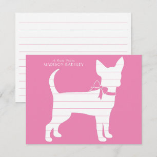 Chihuahua-Hund Welpen Dankeskarte
