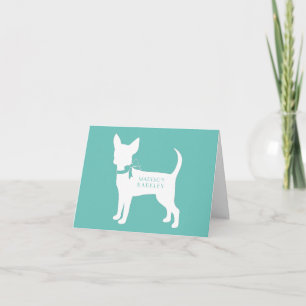 Chihuahua-Hund-Welpen-Notizkarte