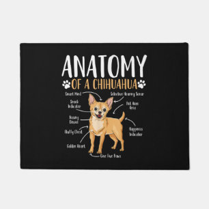 Chihuahua-Hunde-Anatomie Fußmatte