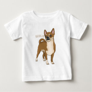 Chihuahua Hunde Cartoon Illustration Baby T-shirt