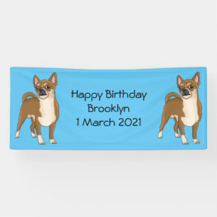 Chihuahua Hunde Cartoon Illustration Banner
