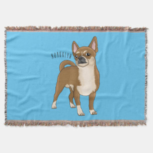 Chihuahua Hunde Cartoon Illustration Decke