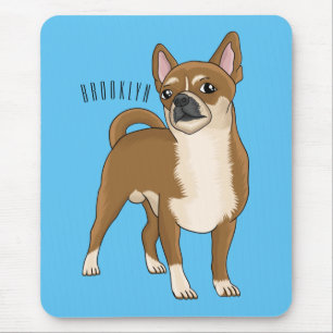 Chihuahua Hunde Cartoon Illustration Mousepad