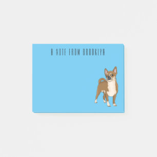 Chihuahua Hunde Cartoon Illustration Post-it Klebezettel