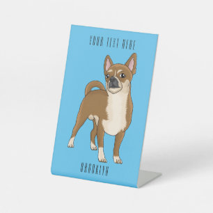 Chihuahua Hunde Cartoon Illustration Sockelschild
