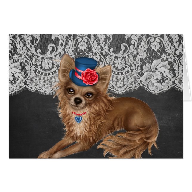 Chihuahua-Hunde, die Hats tragen (Vorderseite (Horizontal))