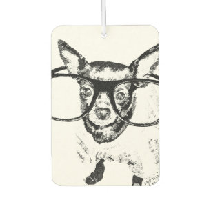 Chihuahua-Hunde-Illustration Zeichnend Autolufterfrischer