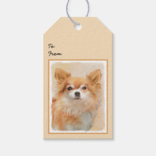 Chihuahua Hunde Malerei Original Art Geschenkanhänger