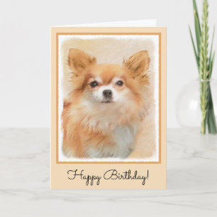 Chihuahua Hunde Malerei Original Art Karte
