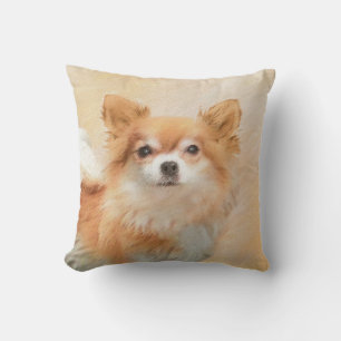 Chihuahua Hunde Malerei Original Art Kissen