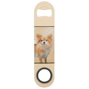Chihuahua Hunde Malerei Original Art Speed Flaschenöffner