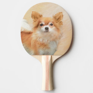 Chihuahua Hunde Malerei Original Art Tischtennis Schläger