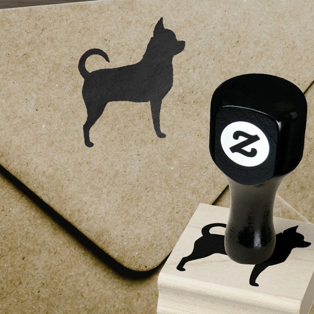 Chihuahua Hunde Silhouette Gummistempel (Von Creator hochgeladen)