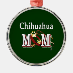 Chihuahua-HundeMama-Geschenke Silbernes Ornament
