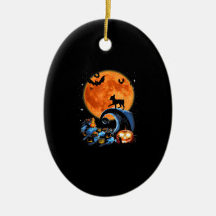 Chihuahua Hundemünder Kürbis halloween Kostümge Keramik Ornament