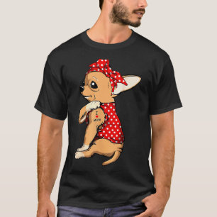Chihuahua-Hundemutter-Bandana Süß Ich Liebe Mutter T-Shirt
