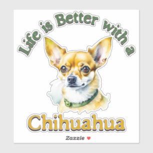 Chihuahua Hundemutter, Hundebatt, Autodekutscher Aufkleber