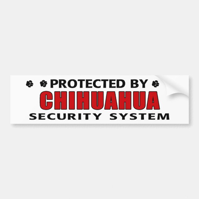 Chihuahua-Hundsicherheit Autoaufkleber (Vorne)