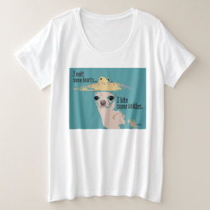 Chihuahua - ich schmelze etwas Herzen, ich beiße Große Größe T-Shirt