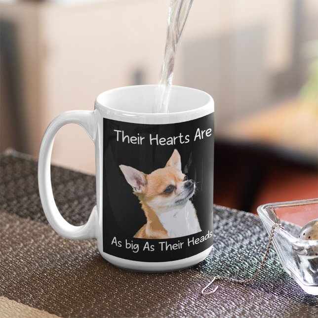 Chihuahua ihre Herzen sind so groß wie ihre Köpfe Kaffeetasse (Von Creator hochgeladen)