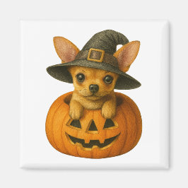 Chihuahua in Pumpkin Magnet