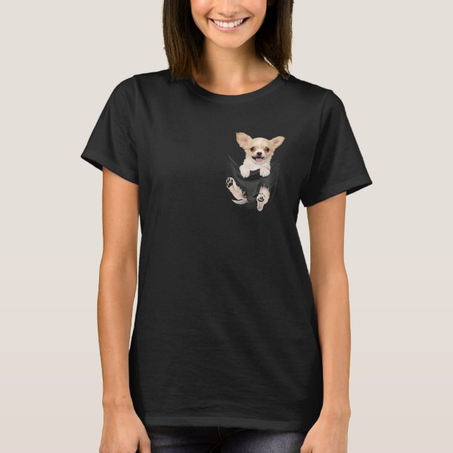 Chihuahua In Your Pocket Dogs Tee (Vorderseite)
