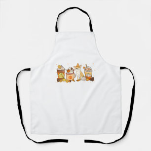 Chihuahua Kaffee Pumpkin Gewürzhund Liebhaber fall Schürze