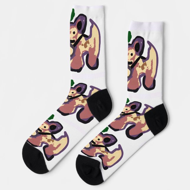 Chihuahua-Kaktus  Socken (Linkes Detail)