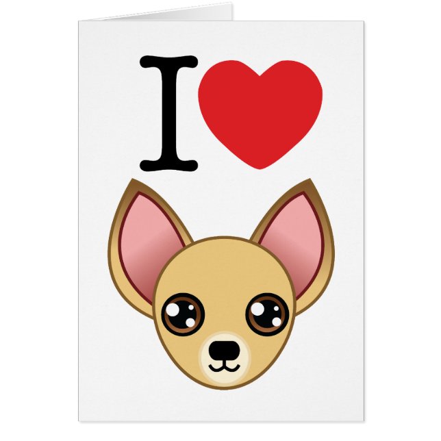 Chihuahua-Karte (Vorne)