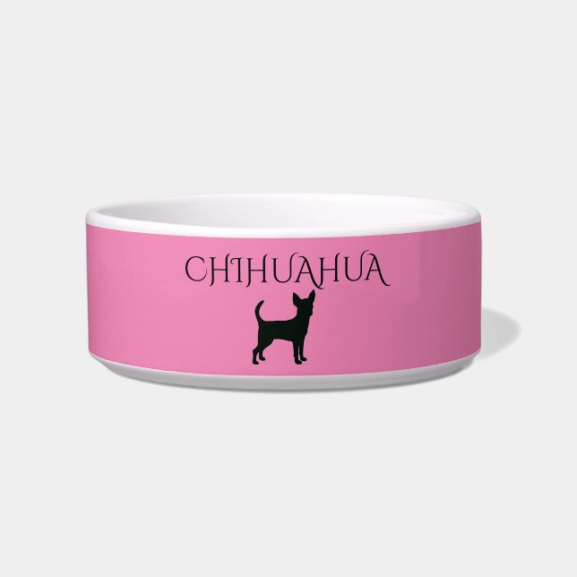 Chihuahua Keramik Schüssel. Napf (Vorderseite)