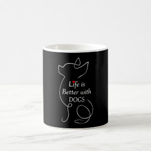 Chihuahua Leben ist besser mit Hunden Geschenk Hun Kaffeetasse