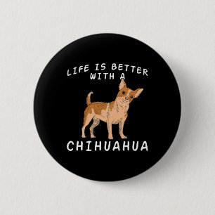 Chihuahua Liebe - Chiuaua Dog Mama Liebe Sprichwor Button