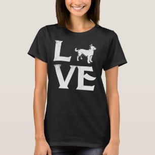 Chihuahua Liebe Hunde Welpen Vintage Liebe Tiere T-Shirt