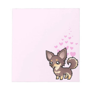 Chihuahua-Liebe (langer Mantel) Notizblock