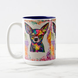 Chihuahua-Liebe-Tasse Zweifarbige Tasse